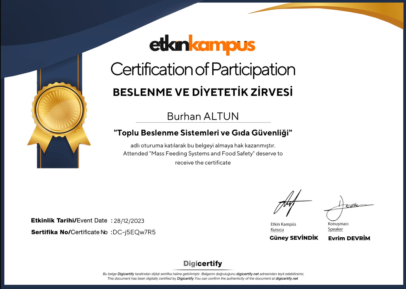 Beslenme ve Diyetetik Zirvesi