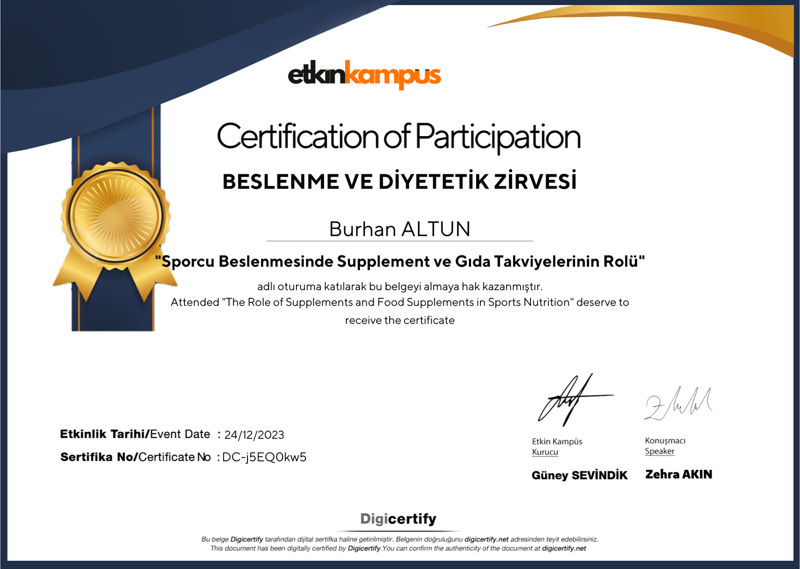 Beslenme ve Diyetetik Zirvesi